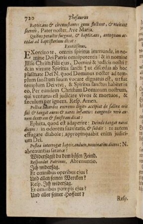 720-723, Exorcismus