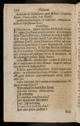 720-723, Exorcismus