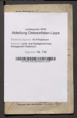 Erblasser: Kersting, Theodor; Erblasser: Kersting, Gertrud, geb. Kriener: