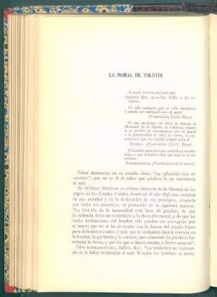 La moral de Tolstoi