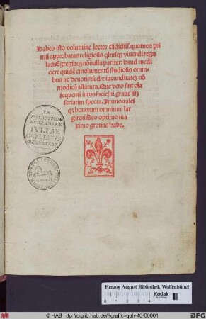 Verlegermarke von Lucantonio Giunta.
