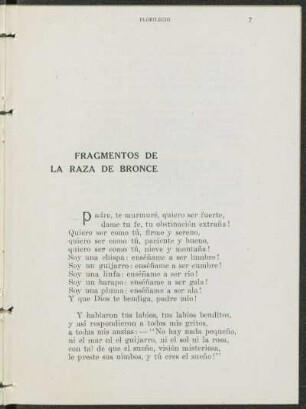 Fragmentos de la raza de bronce