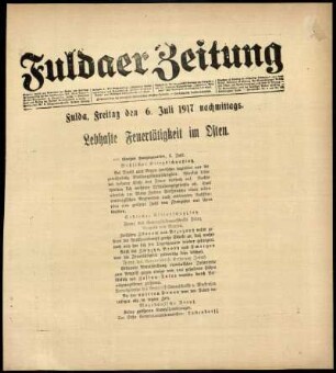 Ausgabe vom Freitag, den 06. Juli 1917.