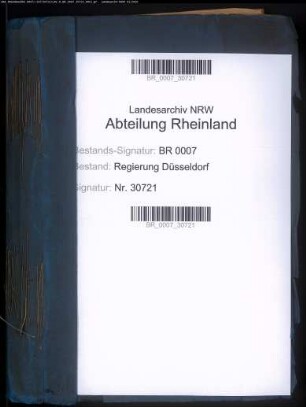Die Neuorganisation der Gerichte im Reg.Bezirk Düsseldorf