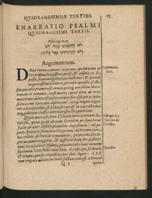 Enarratio Psalmi Quadragesimi Tertii.