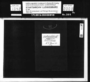 Bestandsbuch Bekleidung und Ausrüstung