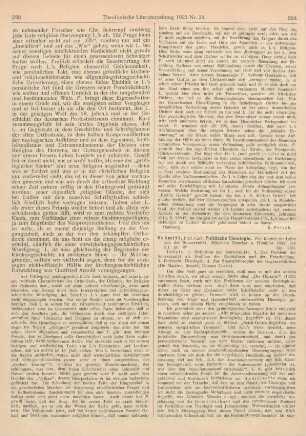 524-525 [Rezension] Schmitt, Carl, Politische Theologie. Vier Kapitel zur Lehre von der Souveränität