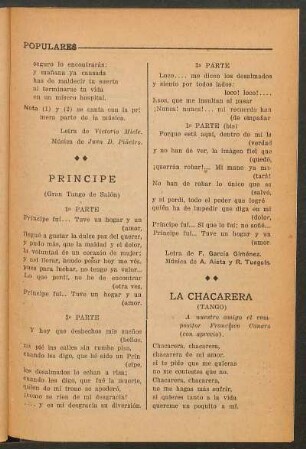 Principe : (Gran tango de Salón)