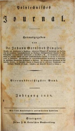 Polytechnisches Journal. 34. 1829