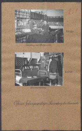 Offiziersgefangenenlager Rosenberg b. Kronach (Zimmereinrichtung)