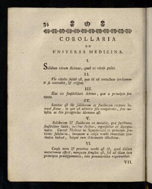 34-36, Corollaria Ex Universa Medicina.