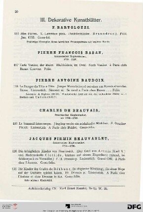 III. Dekorative Kunstblätter (Nr. 116-247a)