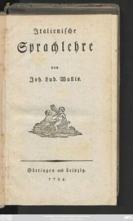 Italienische Sprachlehre