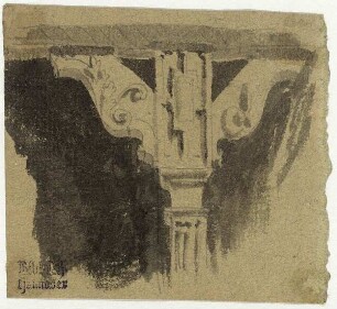 Gebäude in Osterwieck, HolzsäulePerspektive