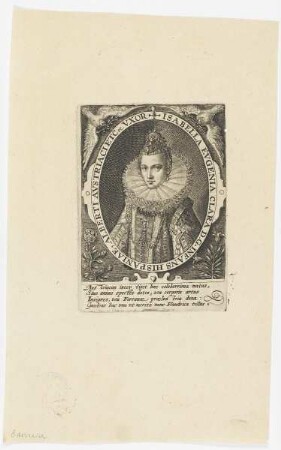 Bildnis der Isabella Evgenia Clara, Infantin von Spanien