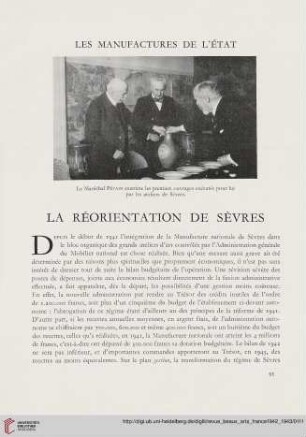 La réorientation de sèvres