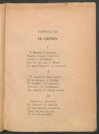 El crimen : Capítulo III