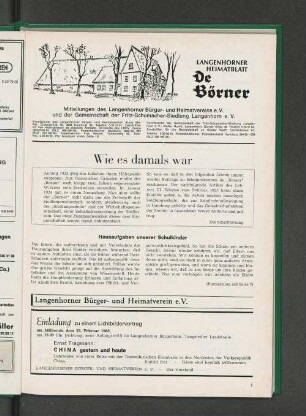 Wie es damals war