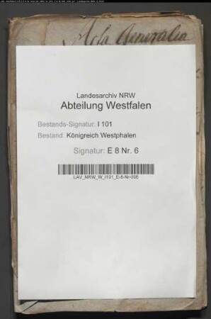 Kapitalienvermögens des ehemaligen Fürstbistums Paderborn