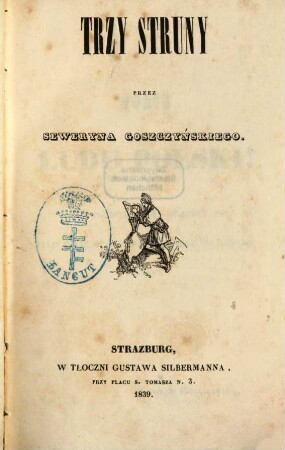 Trzy struny, 1 (1839)