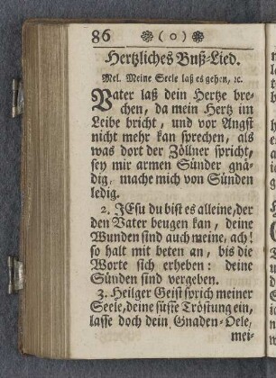 Hertzliches Buß-Lied.