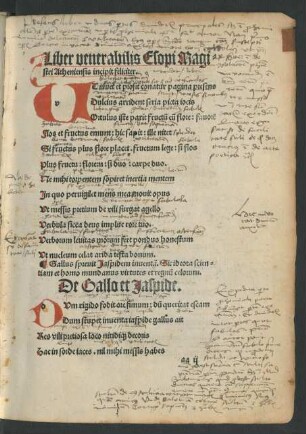 Liber venerabilis Esopi Magistri Atheniensis incipit feliciter.