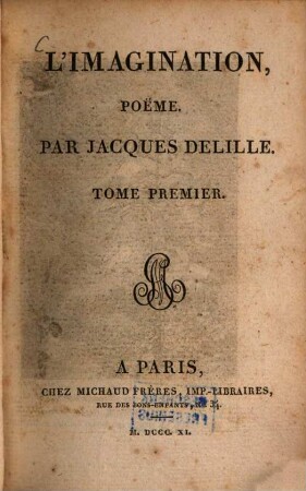 L' imagination : poëme, 1