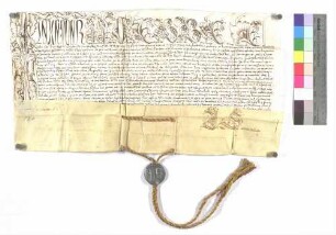 Bulle über die Aufschwörung des Ellwanger Kapitularen Konrad von Bemmelberg (Boineburg)
