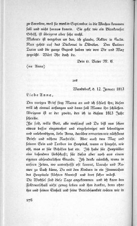 208 Wandsbeck, d. 12. Januar 1813