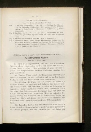 Geschwefelte Nüsse.