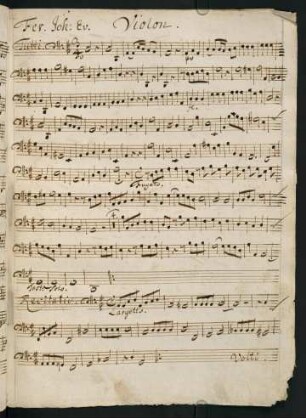 13-36, Fer. Ioh. Violon. - F. Epiph. Violon.; D. 1. p. Epiph. Violon. - D. 6. p. Epiph. Violon.
