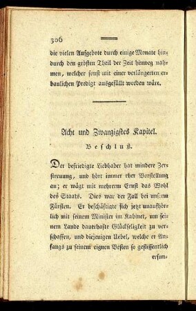 Acht und Zwanzigstes Capitel. Beschluß.