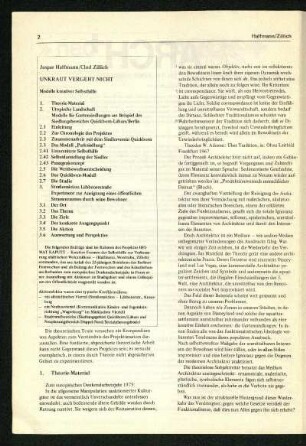 Schwerpunkt: Trivialarchitektur - Politik, Kunst, Kommerz