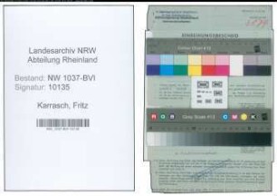 Entnazifizierung Fritz Karrasch , geb. 17.05.1906 (Schlosser)