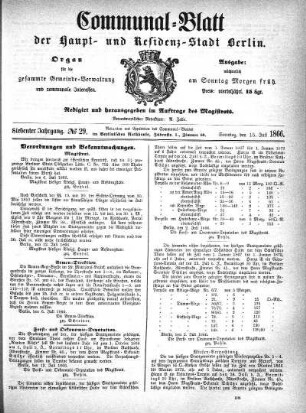 1866,29: No. 29, 15. Juli 1866