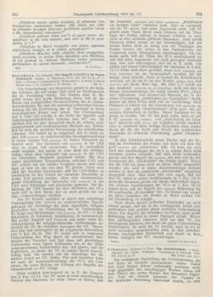 301-302 [Rezension] Seesemann, Heinrich, Der Begriff Koinonia im Neuen Testament