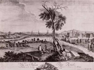 Vue du Nouveau Palais Royal (Blick auf das Neue Palais und Stadt Potsdam)