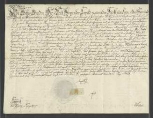 1824 Apr. 28. Fürstl. lipp. Lehnsbrief überSpiegelberg für Kleinsorge.