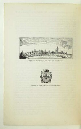 Ansicht von Darmstadt aus dem Jahre 1661 (nach Merian)