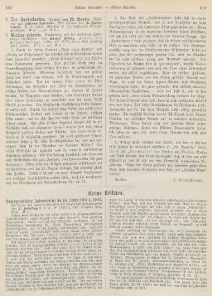 189-194 Kleine Kritiken