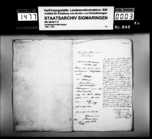 Katholische Kirchensachen; Ehesachen, Dispensations- und Einzelfälle