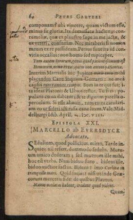 Epistola XXI. - XXX.