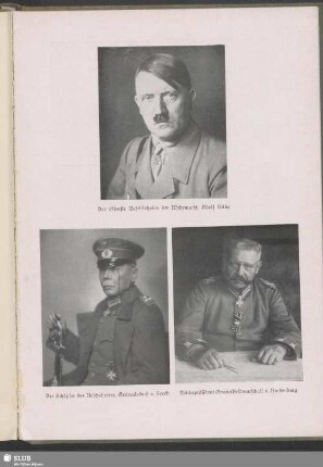 Reichspräsident Generalfeldmarschall v. Hindenburg