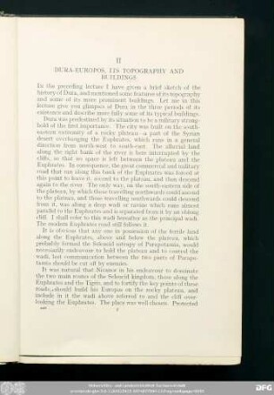 II Dura-Europos, Its Topography And Buildings