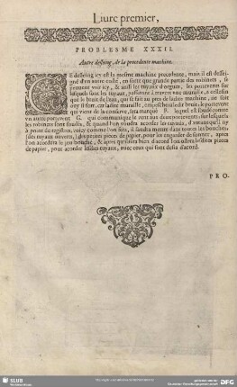 PROBLESME XXXII. Autre desseing, de la precedente machine.