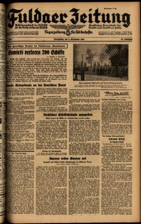 Ausgabe vom Donnerstag, den 04. September 1941.