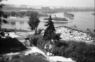 Belgrad [Serbien]: Festungsecke, Nordwesten mit Zusammenfluss Save-Donauarm