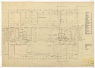 Hochschulbibliothek, Karlsruhe Neubau: Grundriss UG, 1:50