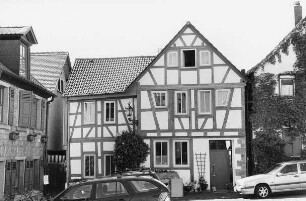 Gelnhäuser ''wingarter'' Haus (Wohnhaus, Fachwerk); Gelnhausen, Am Rain 21