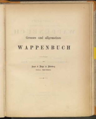 Ausgestorbener Preussischer Adel. Provinz Pommern. Supplement